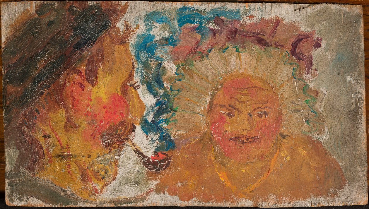 Two Heads by Tadeusz Makowski