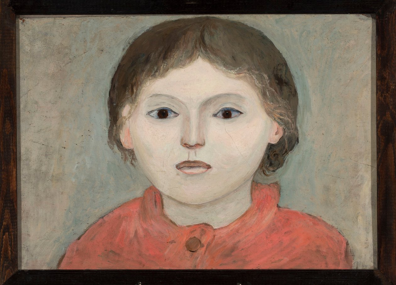 Girl in an Orange Dress by Tadeusz Makowski