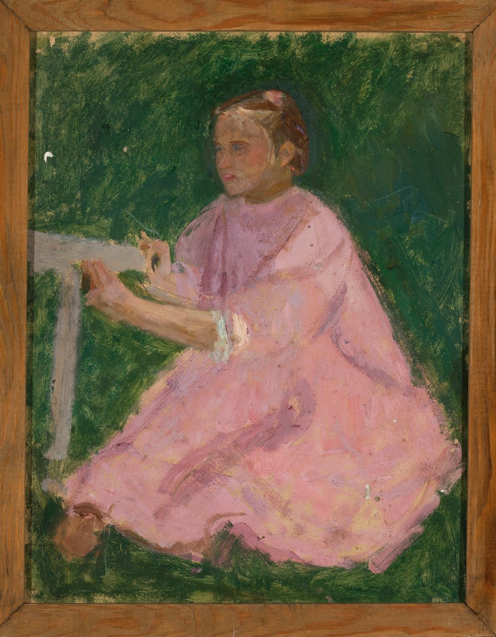Girl in a Pink Dress by Tadeusz Makowski