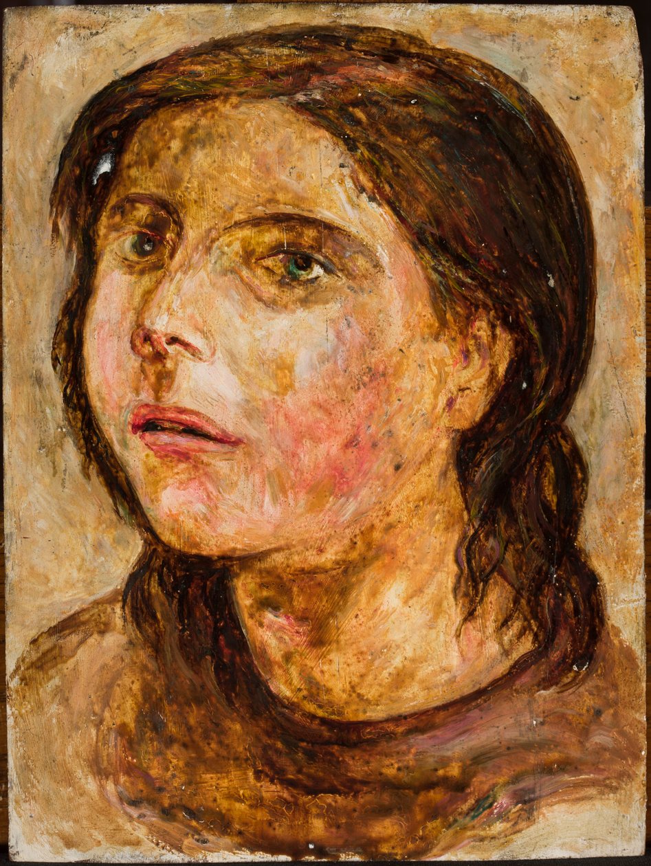 Head of a Girl with Parted Lips by Tadeusz Makowski