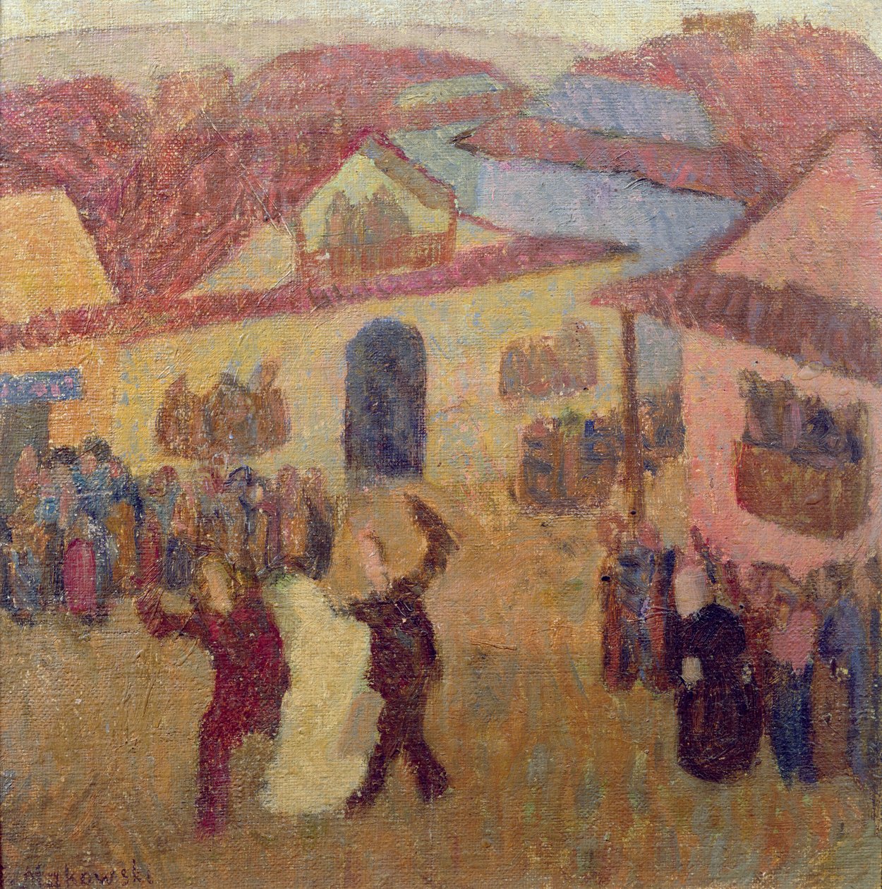 Jewish Wedding in Town by Tadeusz Makowski