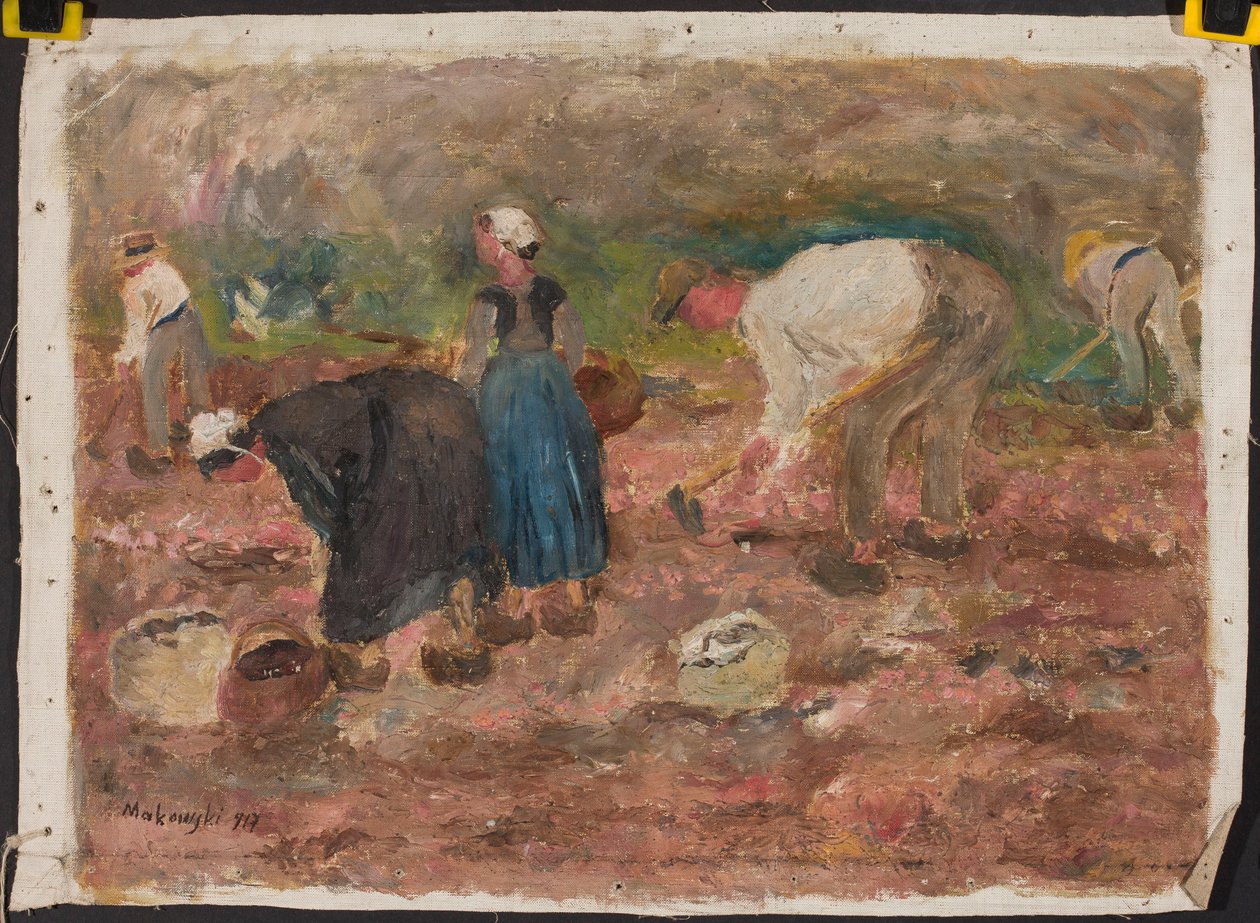 Digging Potatoes by Tadeusz Makowski