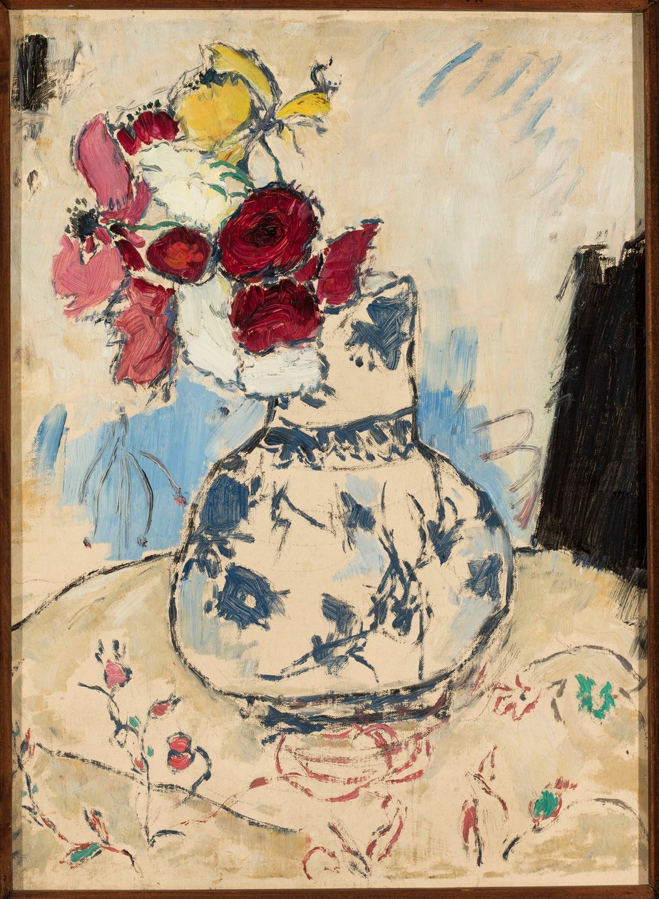 Flowers in a Vase by Tadeusz Makowski