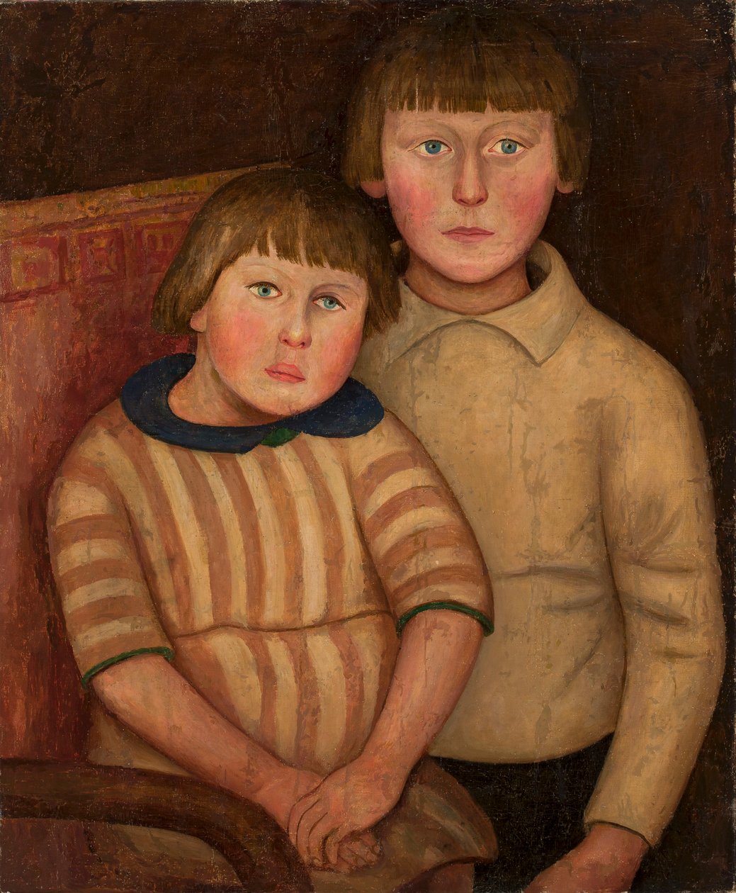 Portrait of Two Children by Tadeusz Makowski