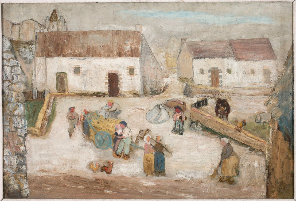 Work in the Farmyard by Tadeusz Makowski