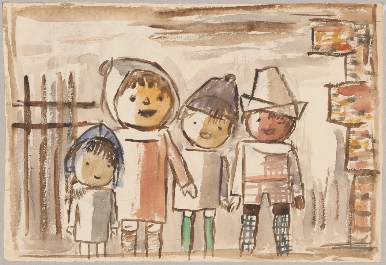 Laughing Children by Tadeusz Makowski