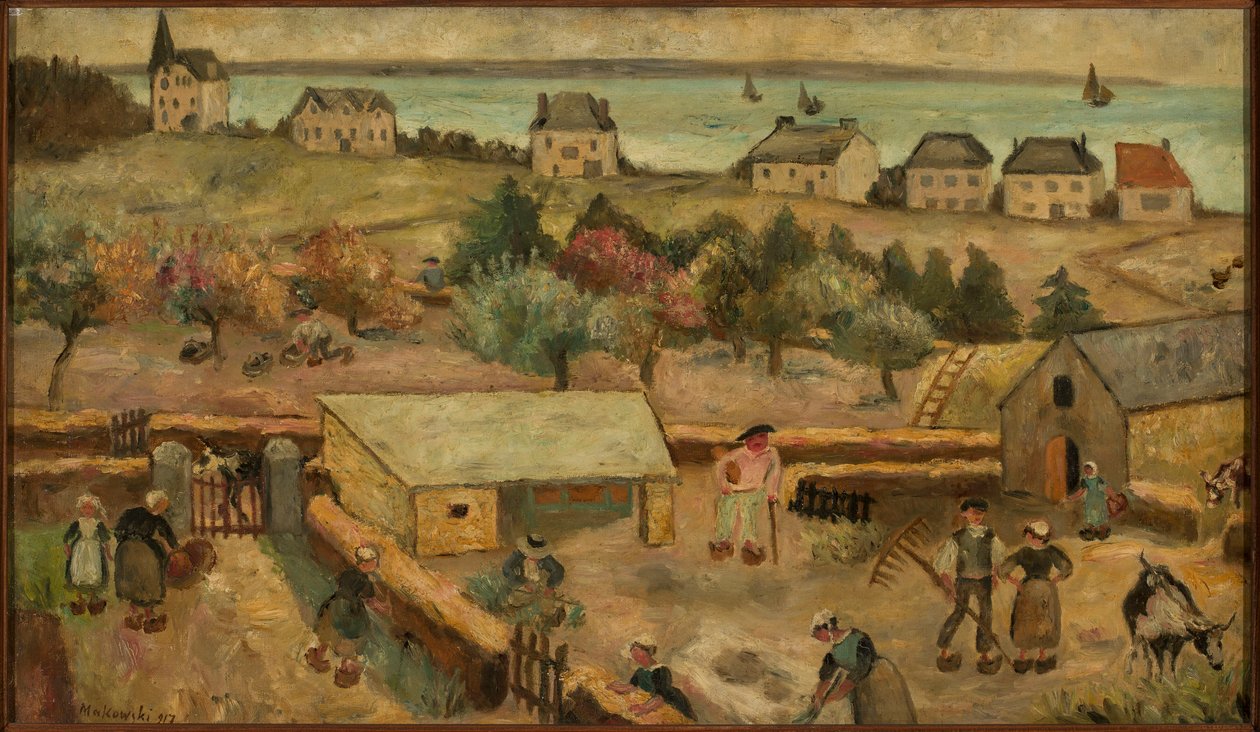 Farm in Keranquernat by Tadeusz Makowski