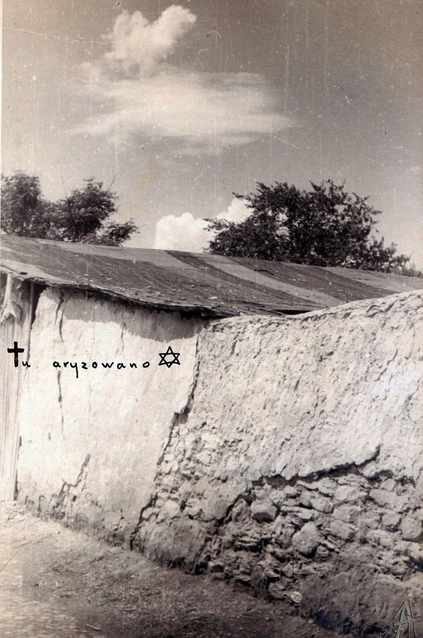 Jedrzejow. Cemetery Wall on Kielecka Street. Site of Numerous Executions of Poles and Jews During the German Occupation by Tadeusz Przypkowski