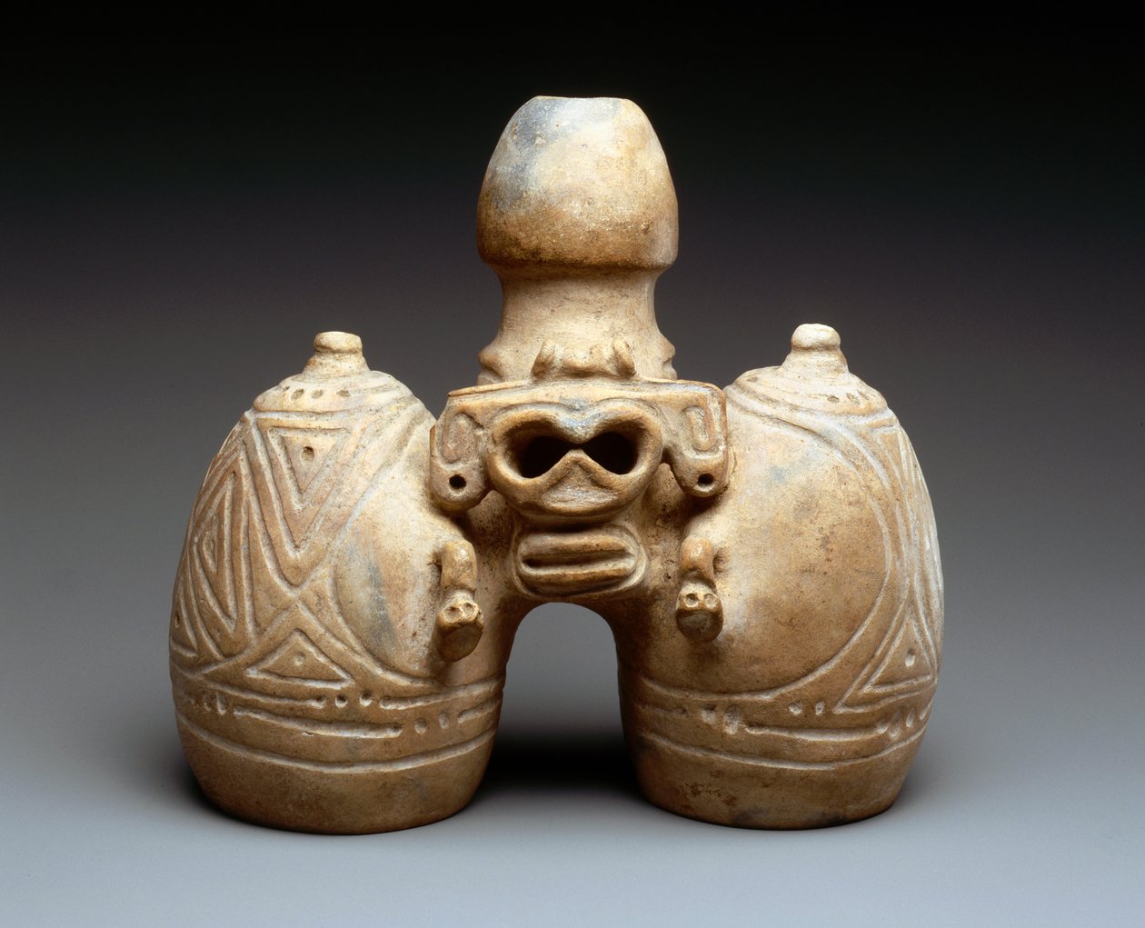 Double Effigy Vessel by Taino Culture