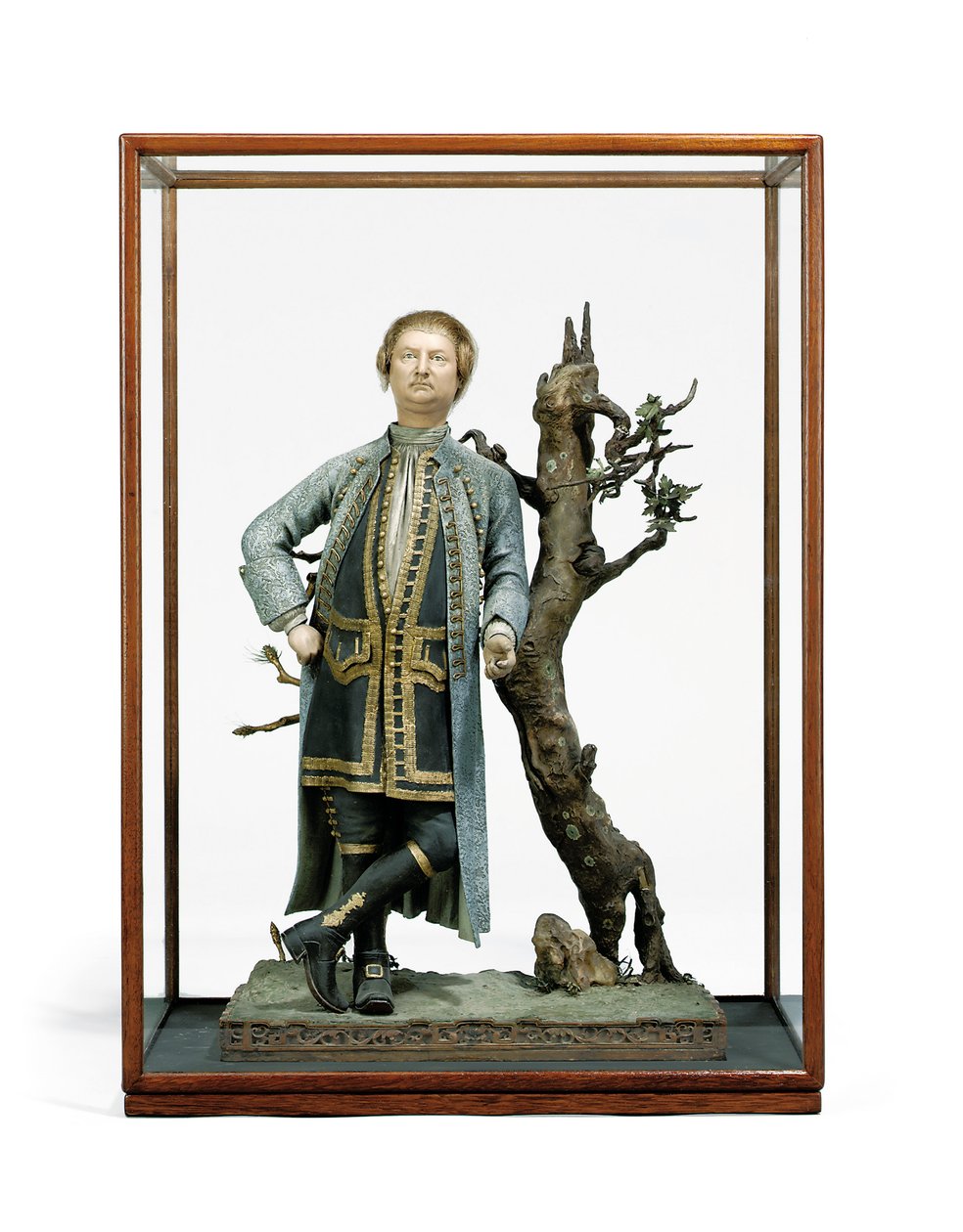 Painted clay figure traditionally identified as David Garrick, c.1770 by Tan Che Qua Tan Che Qua