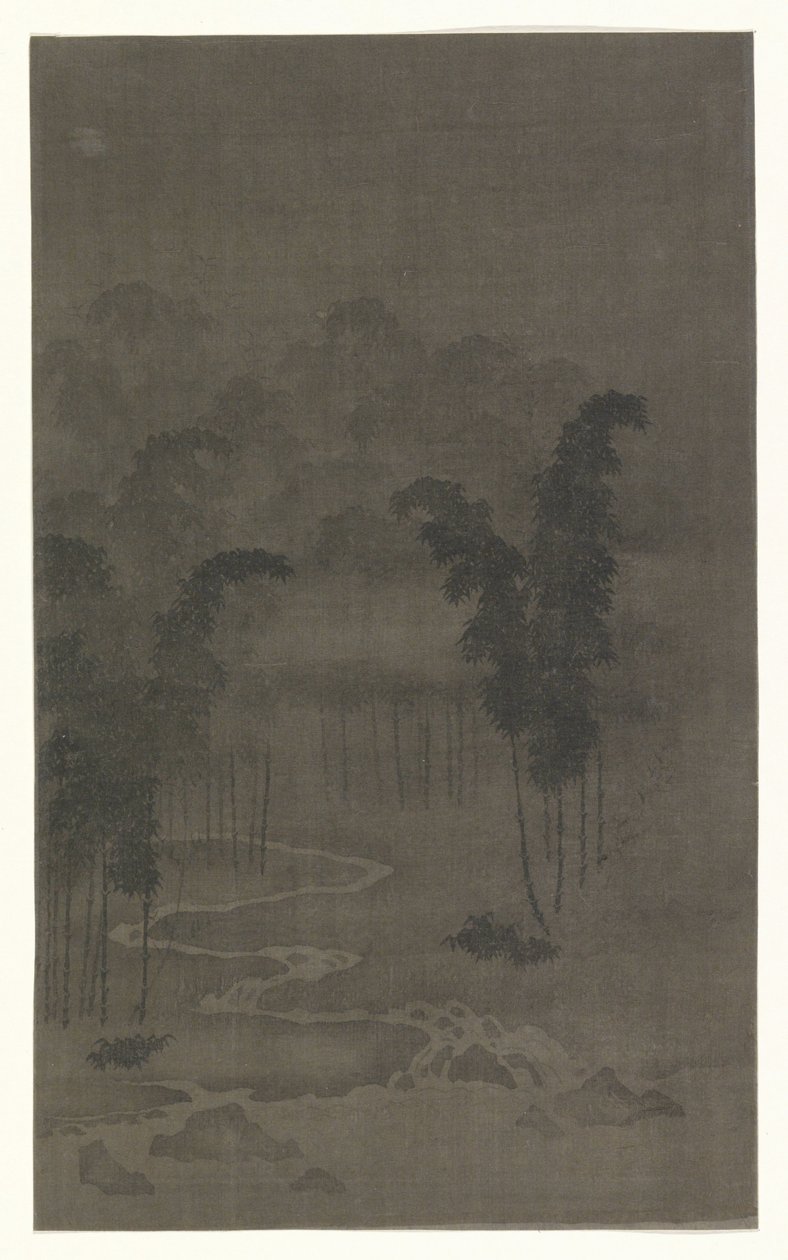Bamboo Forest at Night by Tan Zhirui (attributed to)