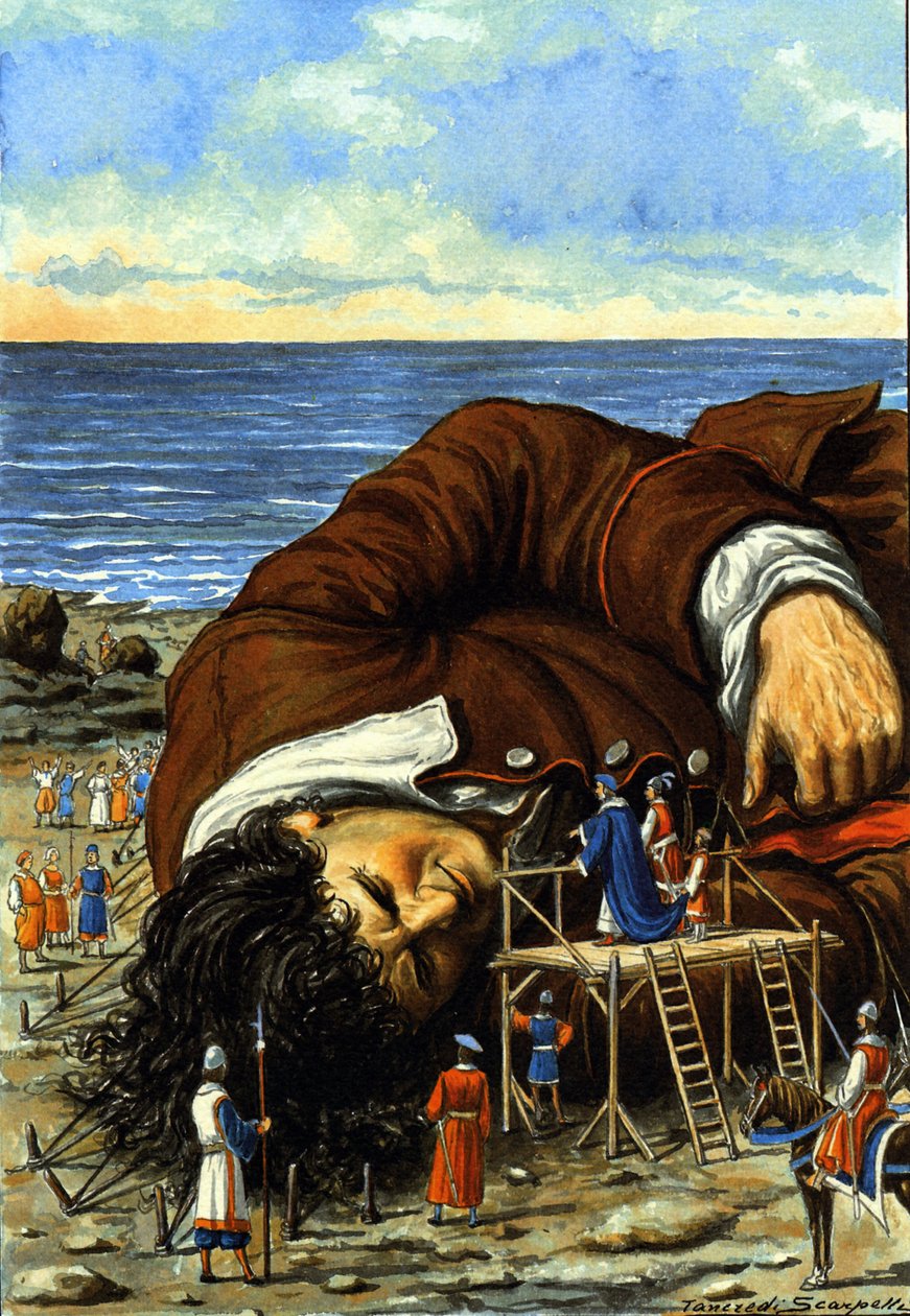 Illustration for the Story Gulliver