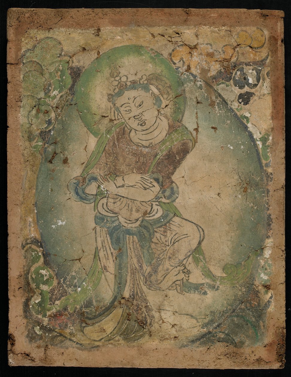 Dancing Figure, Kizil, Xinjiang province, 600-800 by Tang Dynasty Chinese School