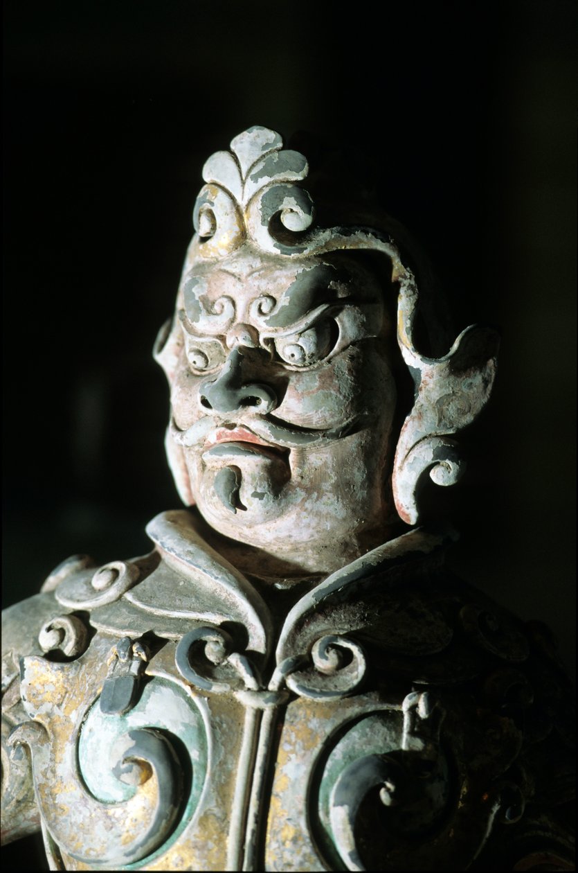 Representation of a Warrior (detail) by Tang Dynasty Chinese School