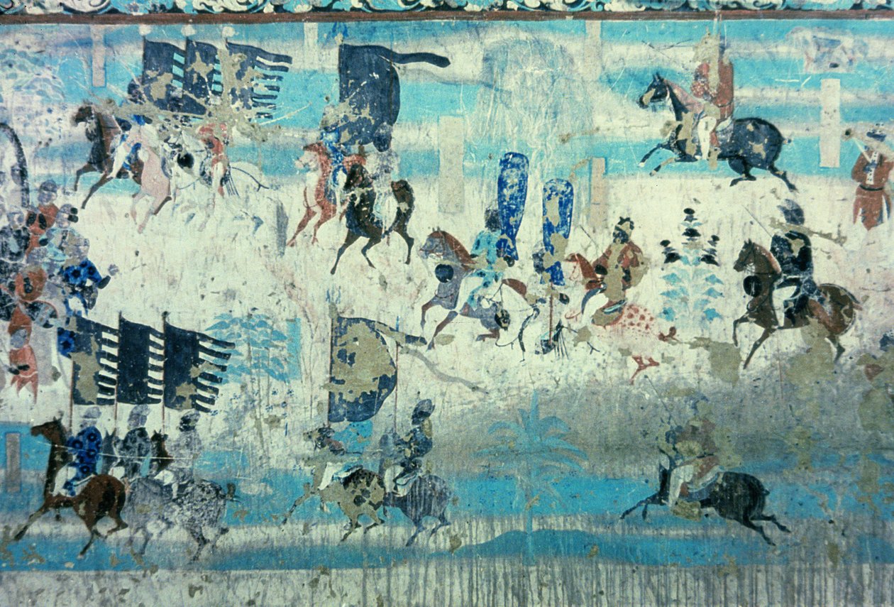 Zhang Yichao, Governor of Western Gansu on Excursion to Fight the Tibetans, Tang Dynasty, 850-907 by Tang Dynasty Chinese School