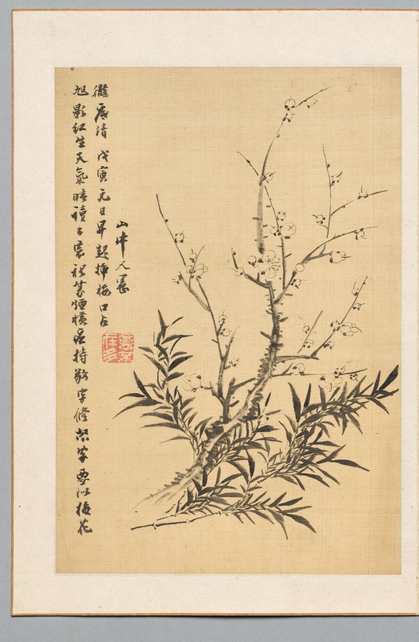 Plum Blossoms and Bamboo, 1818 by Tanomura Chikuden