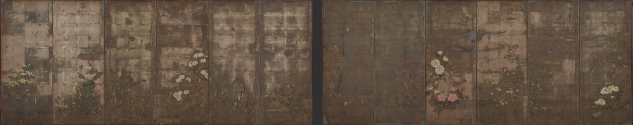 Flowers of the Seasons by Tawaraya Sotatsu