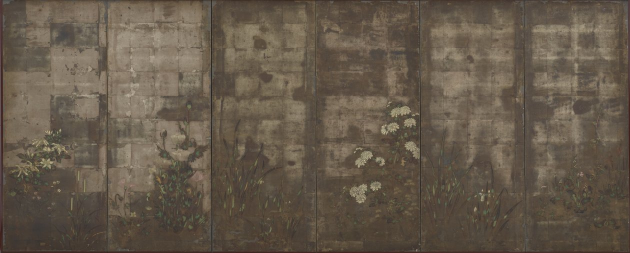 Flowers of the Seasons by Tawaraya Sotatsu