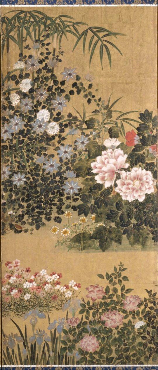 Flowers And Butterflies by Tawaraya Sotatsu