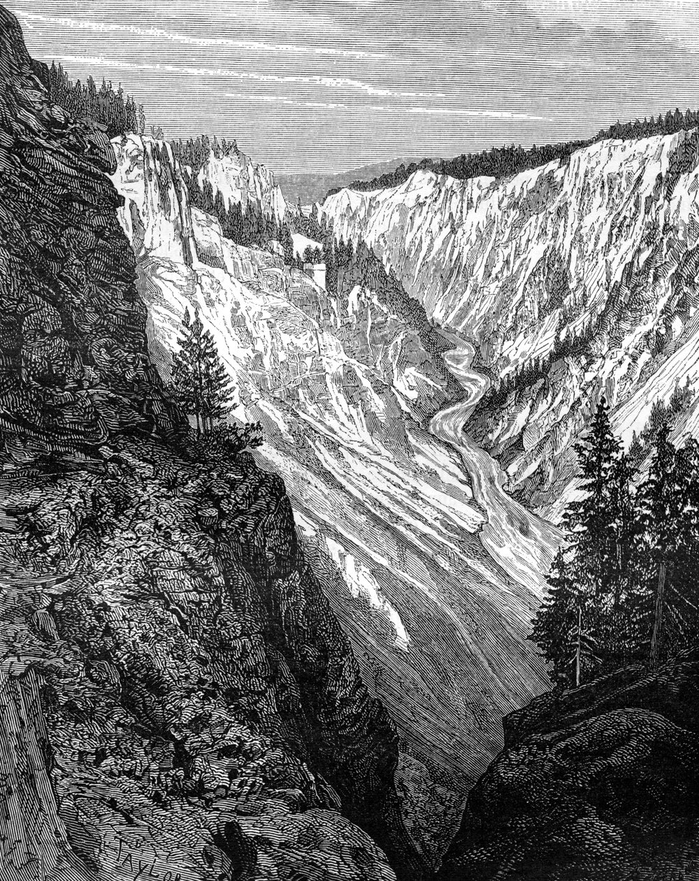 Grand Canyon, Yellowstone National Park, USA, 19th Century by Taylor