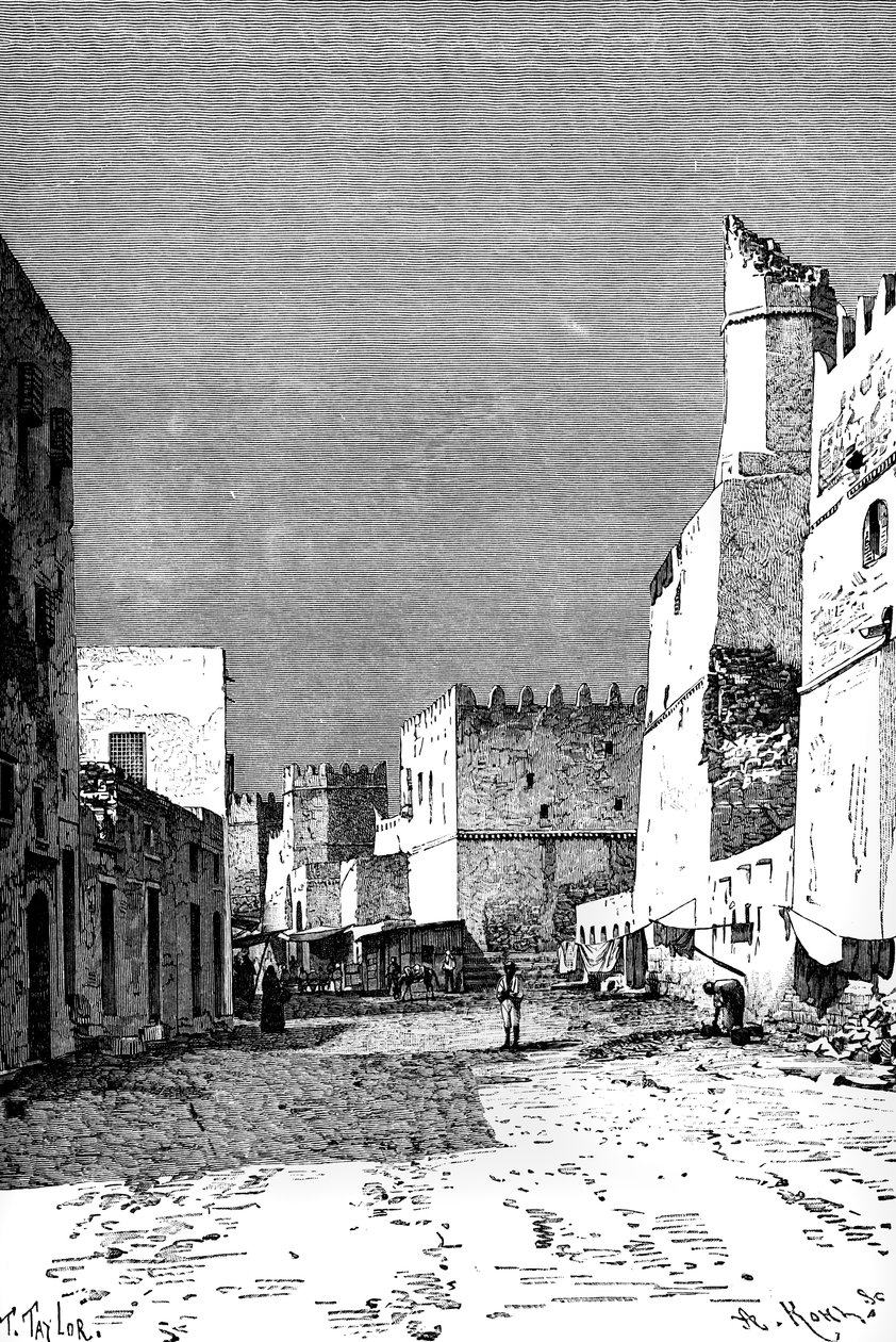 Leonec Street, Sfakes, North Africa, 1895 by Taylor