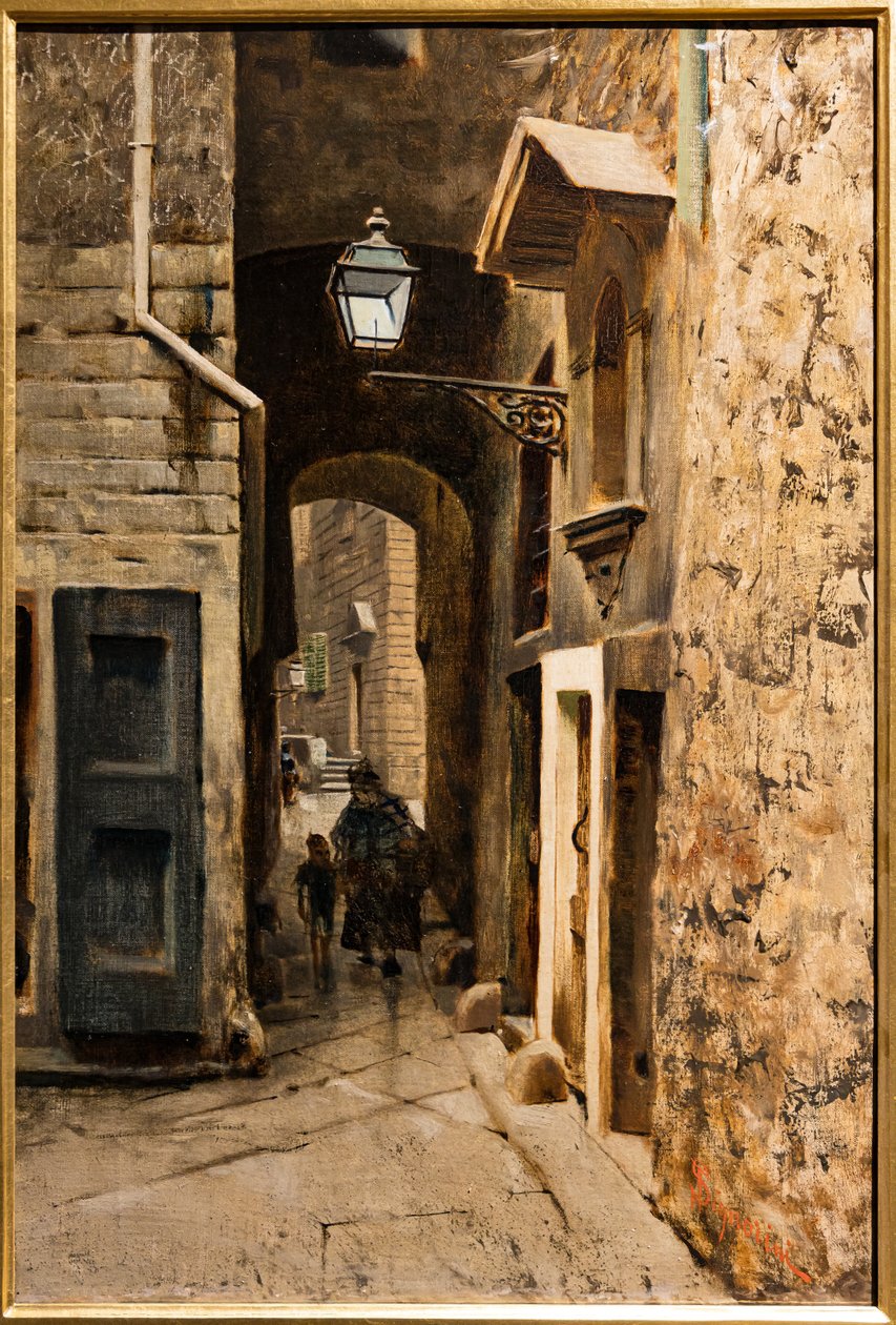 Cavalieri Street in the Old Ghetto of Florence, c.1882 by Telemaco Signorini