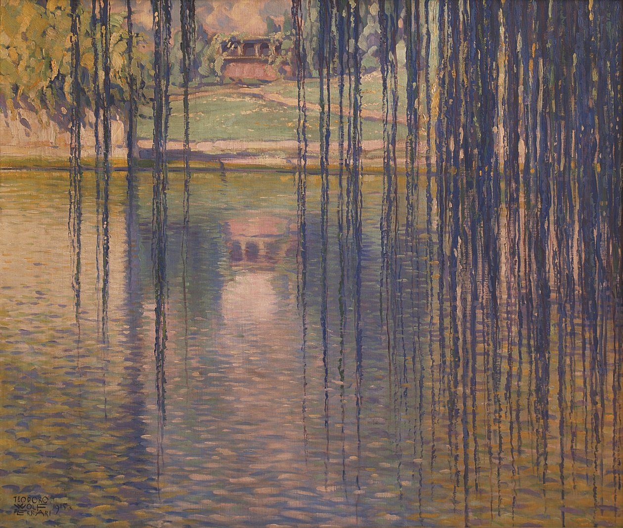 Willows on the Lake, 1915 by Teodoro Wolf Ferrari