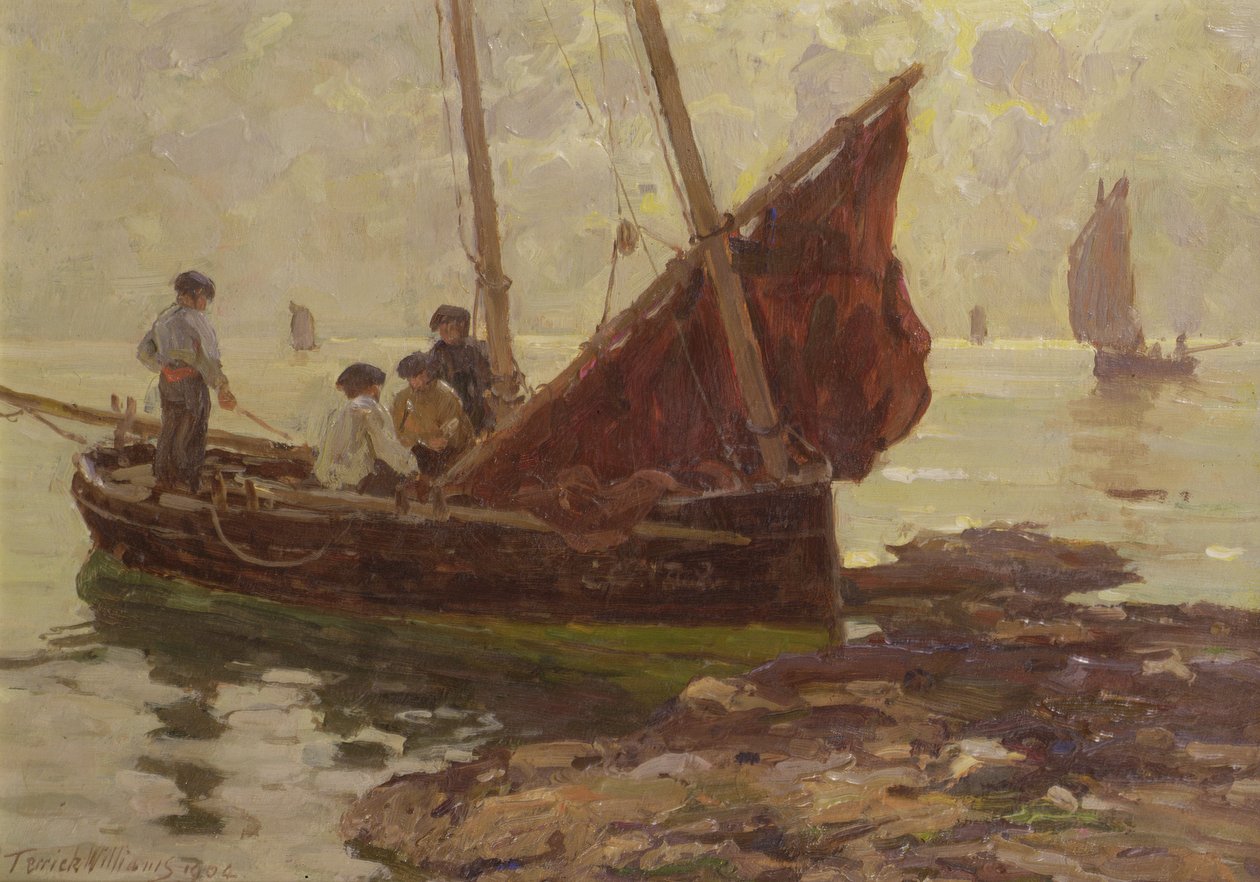 Morning on the Rocks, Concarneau by Terrick Williams
