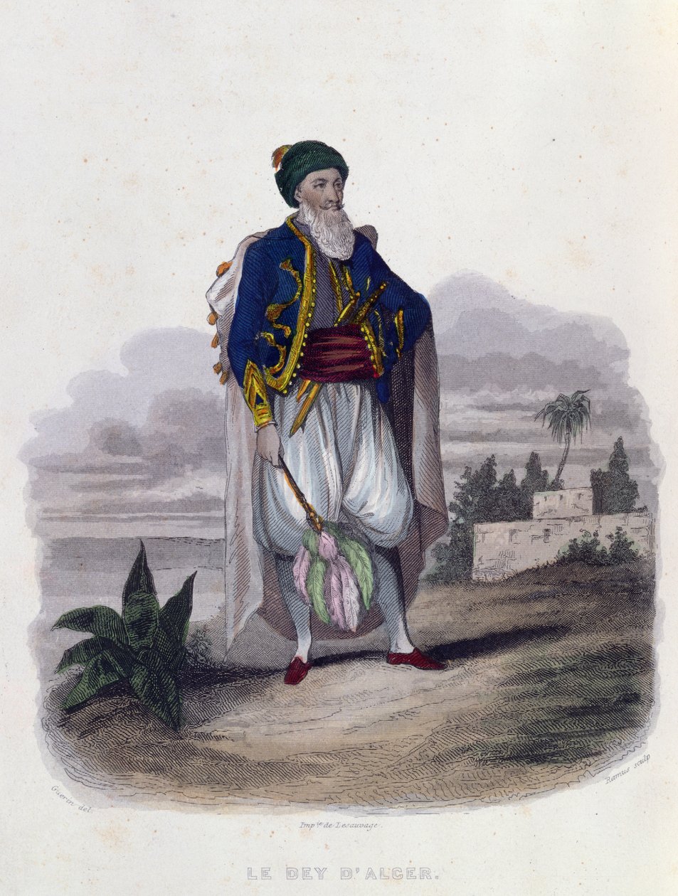 Hussein Pacha, the Last Dey of Algiers, 1846 by Th. Guerin