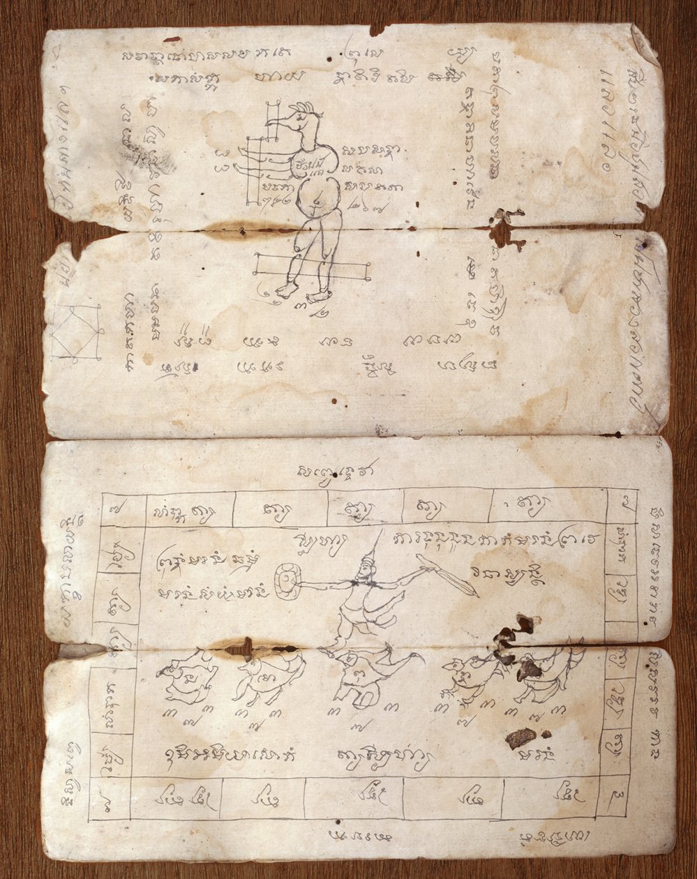 Manuscript on traditional medicine by Thai