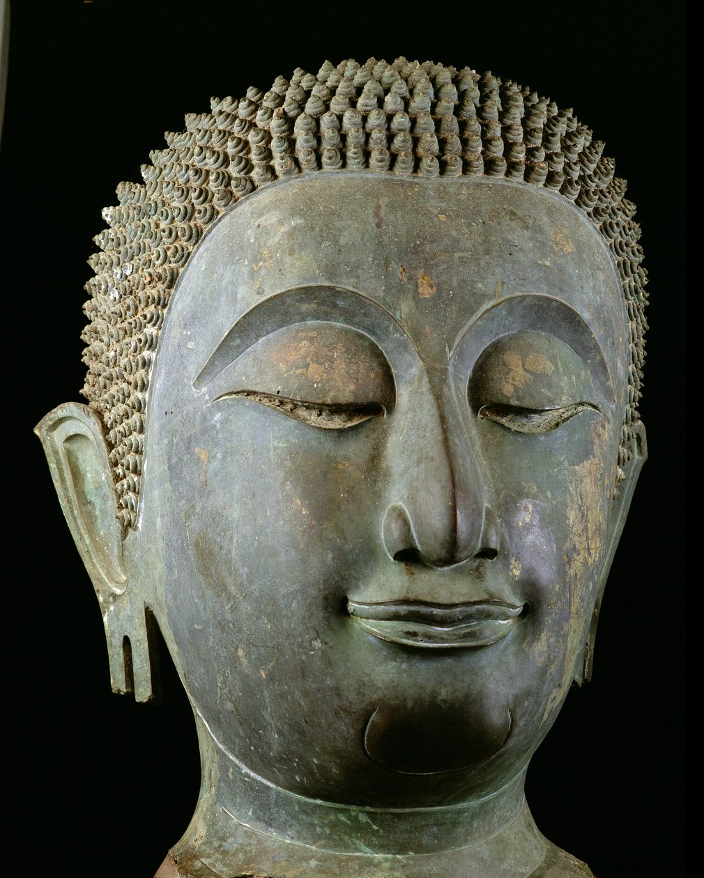Head of a Giant Buddha by Thai