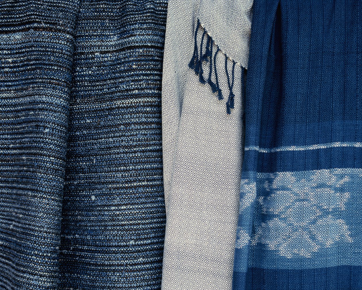 Contemporary indigo fabric, Thailand by Thai School