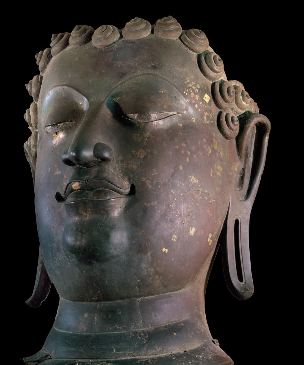 Giant Buddha head, Lanna style by Thai School