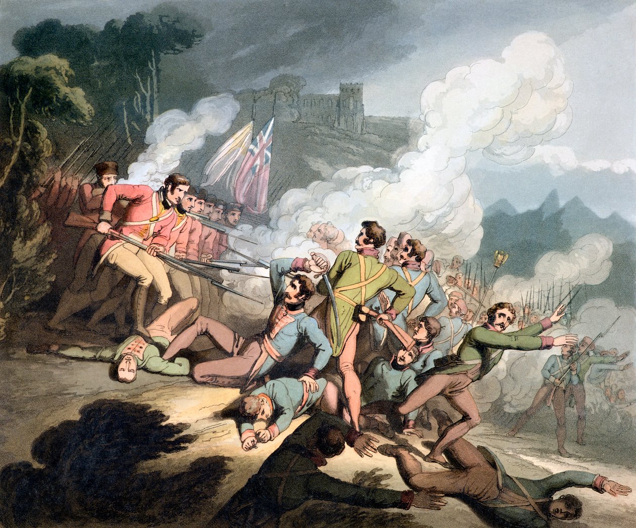 Battle of Busaco, Portugal, 27th September 1810, 1819 by Thales Fielding