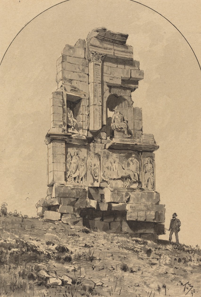 Monument of Philopappos by Themistocles von Eckenbrecher