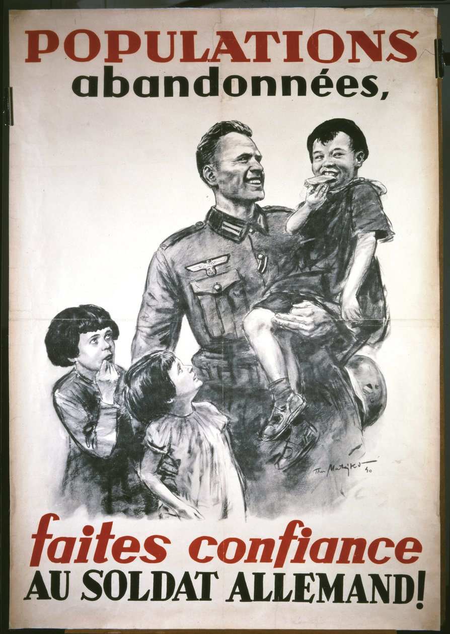 French poster, from the beginning of the German occupation in June 1940: 