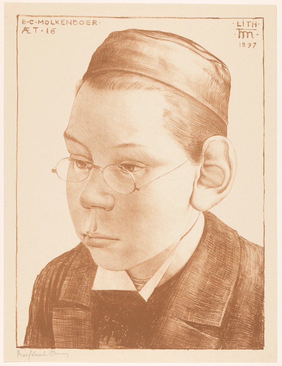 Portrait of Bernard Molkenboer by Theo Molkenboer