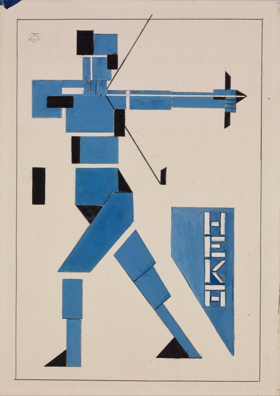 Design for Poster - Oeuvre Theo van Doesburg by Theo van Doesburg