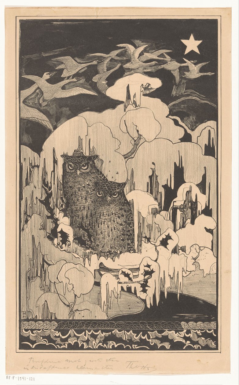 Christmas Night by Theo van Hoytema (signed by artist)