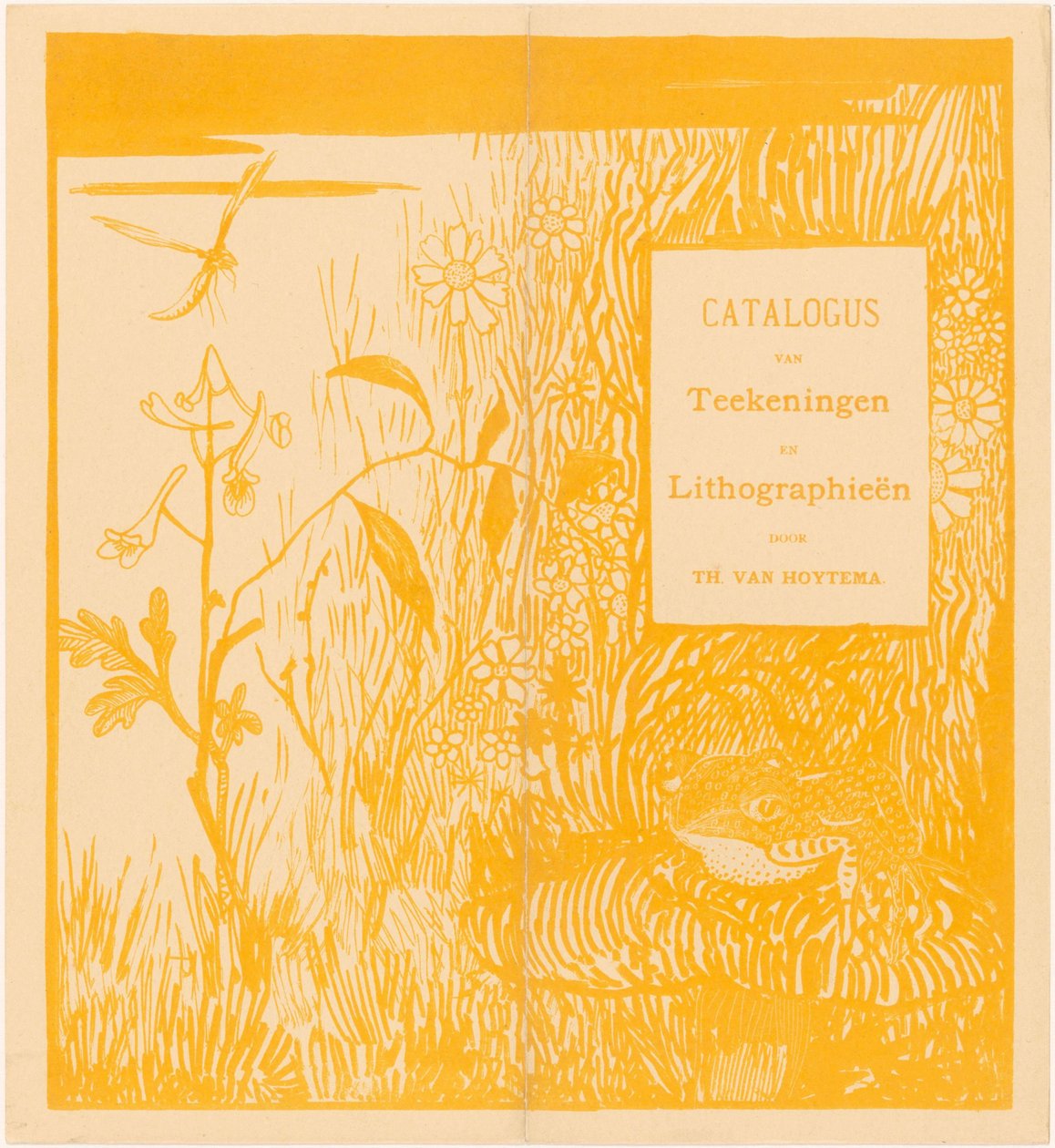 Catalog Cover with Toad and Dragonfly by Theo van Hoytema