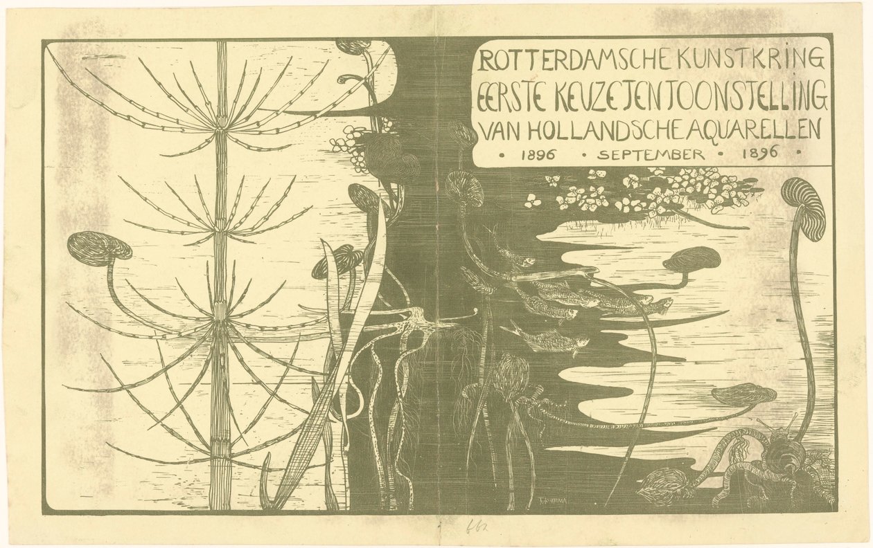 Catalog Cover with Water Plants by Theo van Hoytema