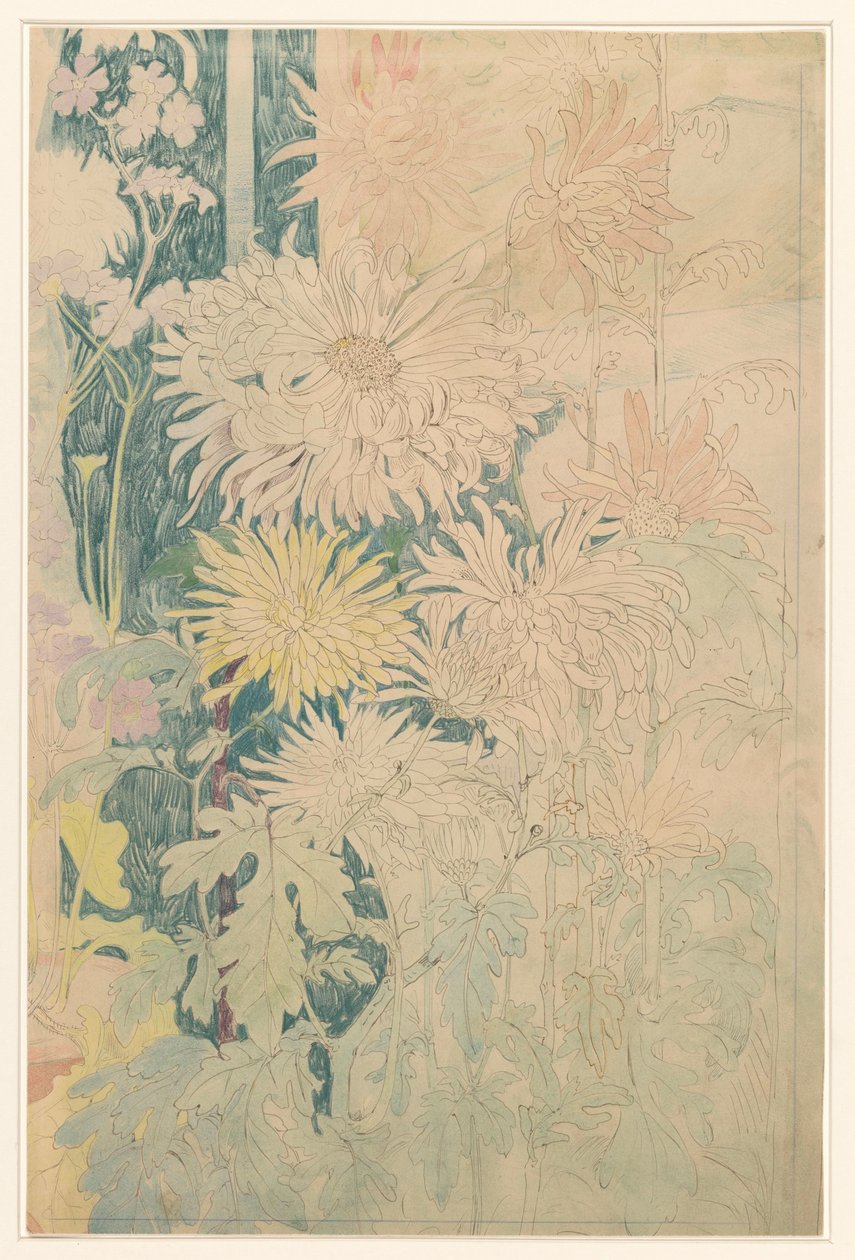 Chrysanthemums and Other Autumn Flowers by Theo van Hoytema