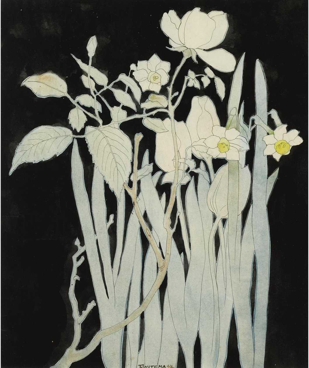 Daffodils and Roses by Theo van Hoytema
