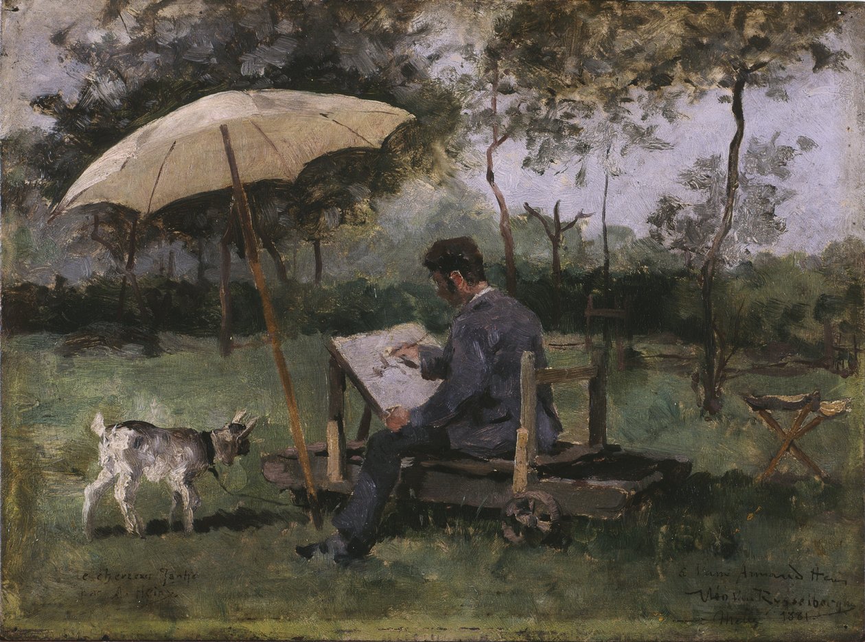 Armand Heins Painting by Théo van Rysselberghe