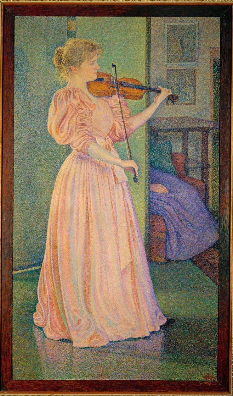 Portrait of the Violinist Irma Sethe by Theo van Rysselberghe