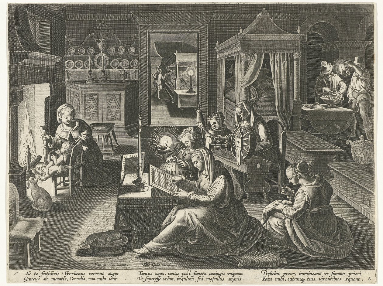 Cornelia, the Virtuous Mother of the Gracchi by Theodoor Galle