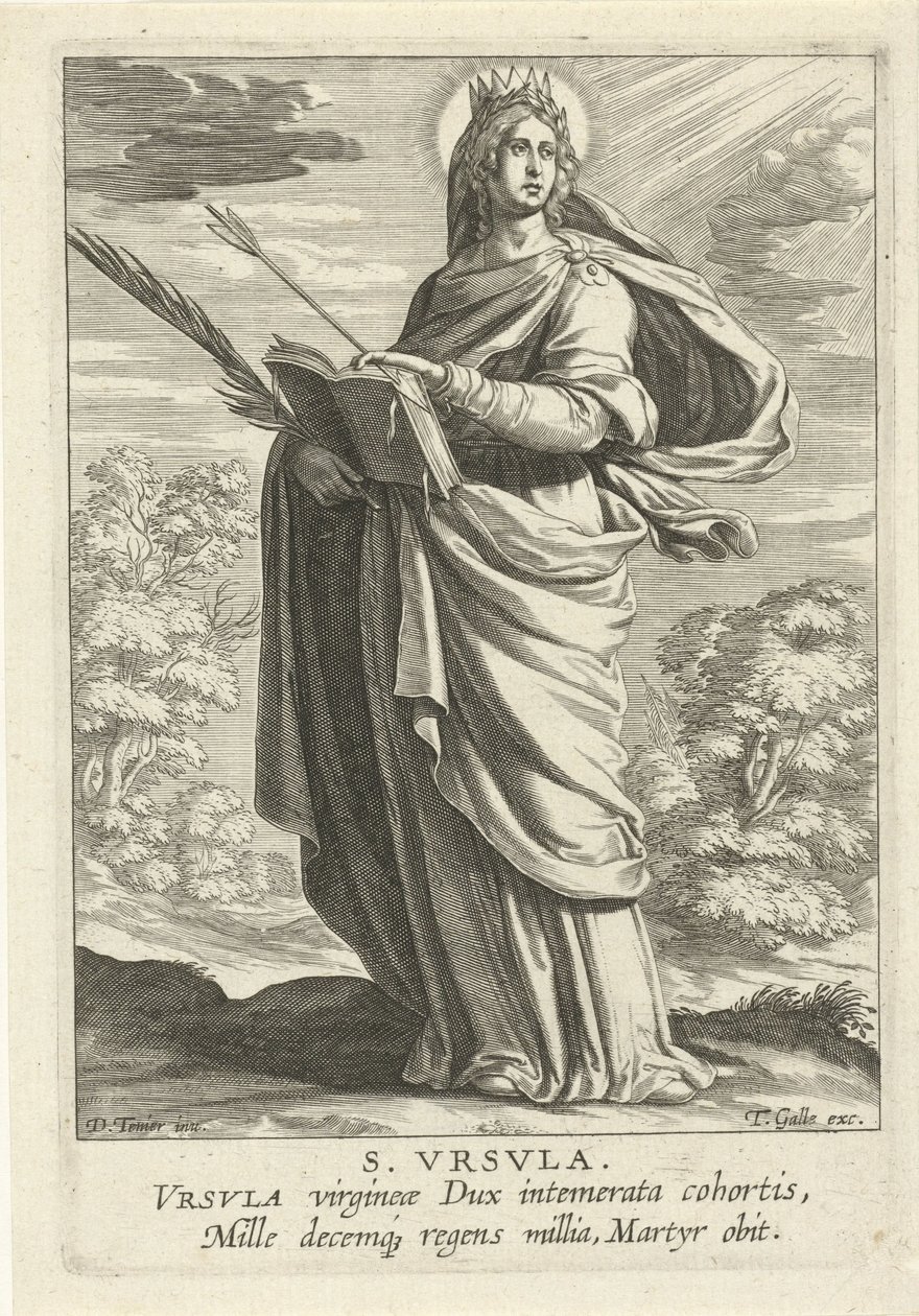 Saint Ursula (Female Saints Series) (Speculum Illustratum Virginum Series) by Theodoor Galle