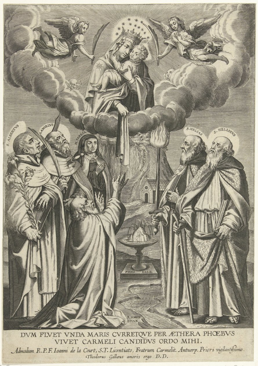 Our Lady of Mount Carmel by Theodoor Galle