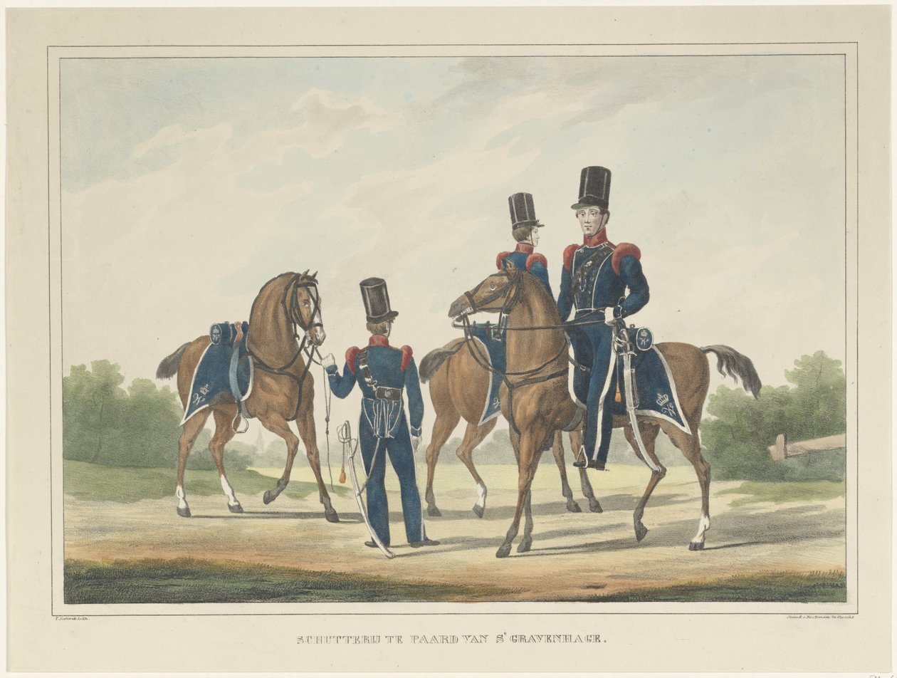 Cavalry Militia of The Hague, 1830 by Theodoor Soeterik