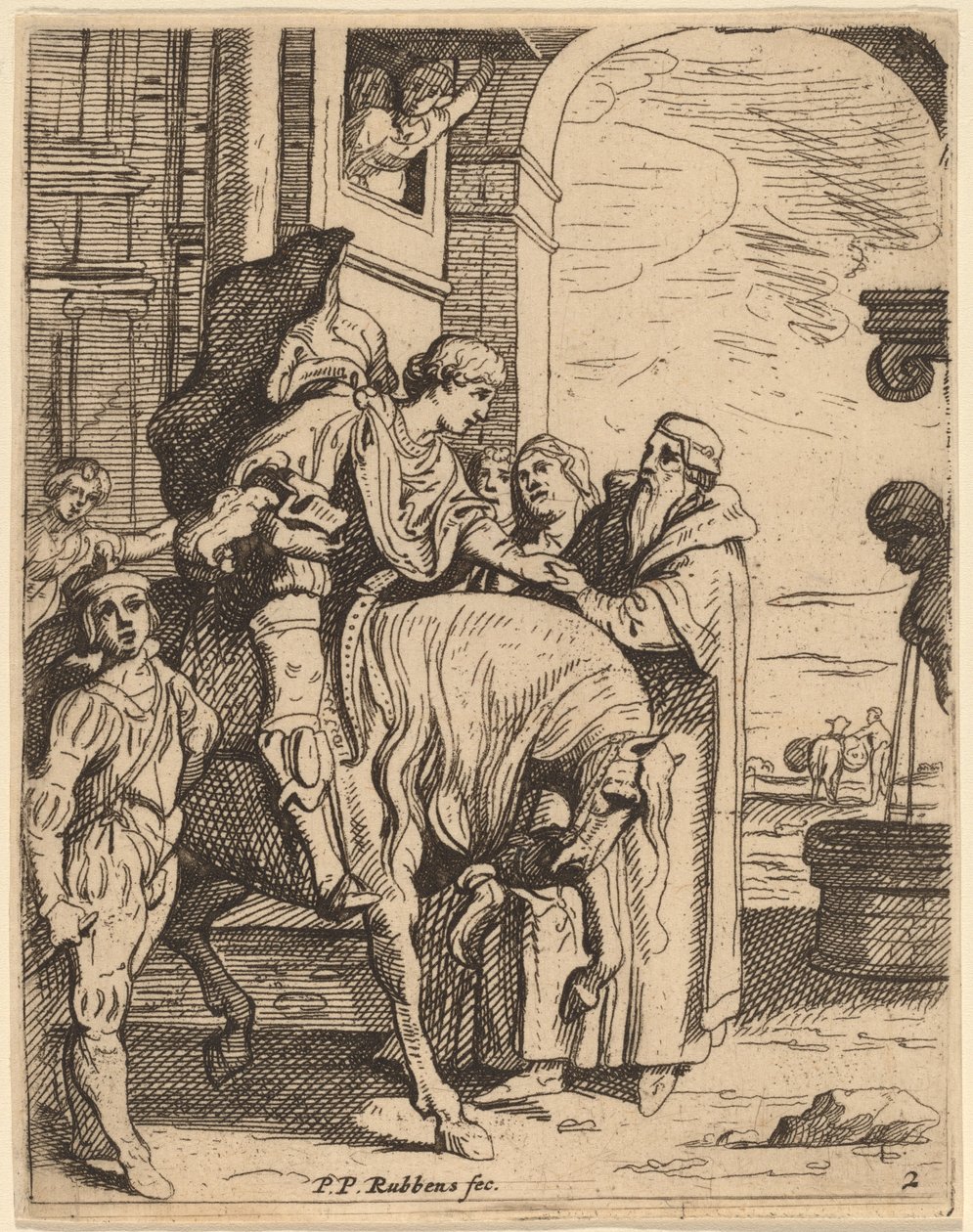 The Prodigal Son Bids Farewell to His Father by Theodoor van Thulden after Sir Peter Paul Rubens